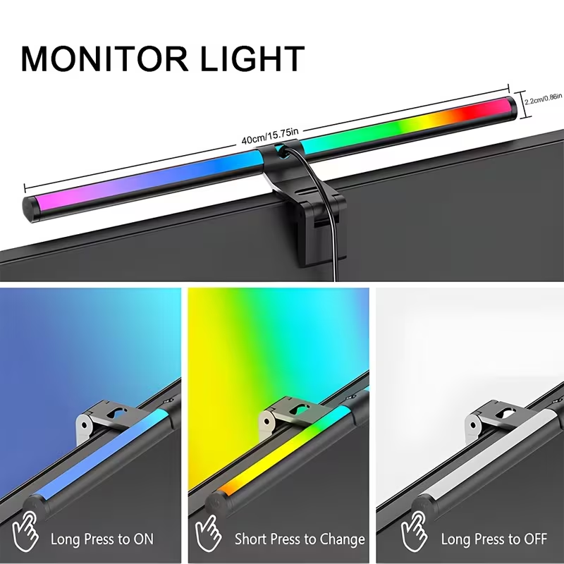 Monitor-Lichtleiste RGB-Lichtl – Desk Setup Lamp Bewertung und Preis