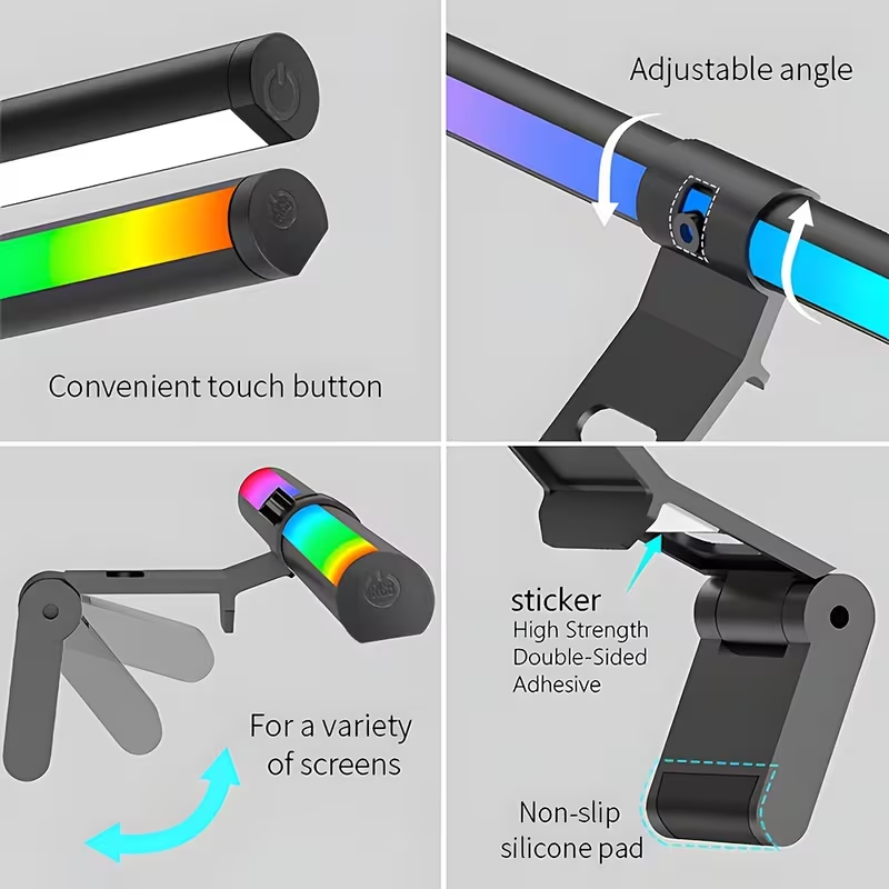 Monitor-Lichtleiste RGB-Lichtl – Desk Setup Lamp Bewertung und Preis