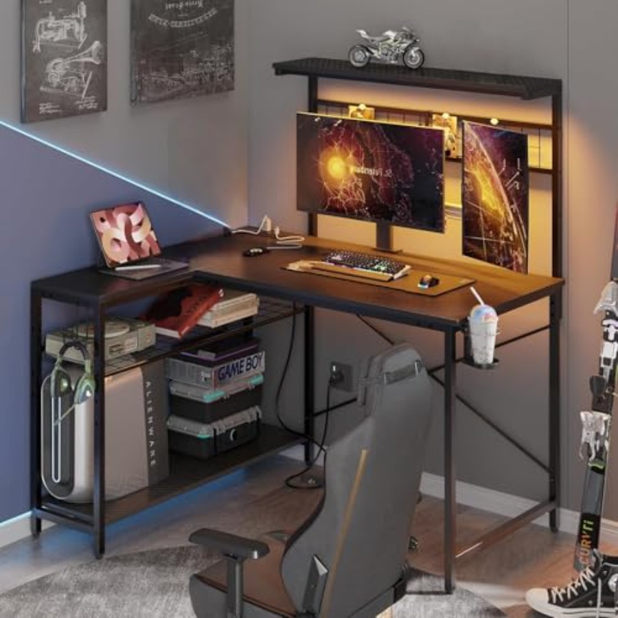42 L Gaming-Schreibtisch mit S – Desk Setup L Shaped Bewertung und Preis